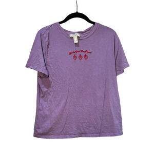 FOREVER 21 With A Purpose Strawberry Let the Good Times Grow T Shirt - Medium